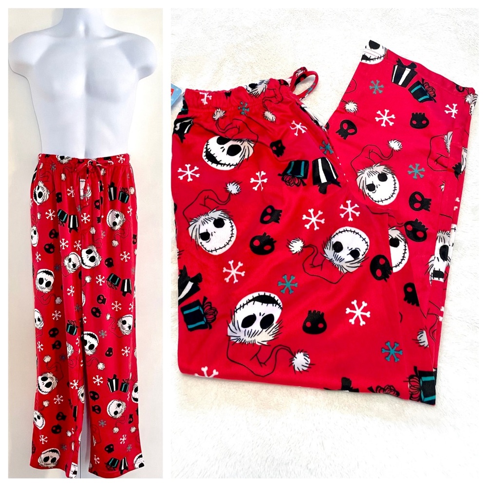 NWT Disney Men’s The Nightmare Before Christmas Jack Skellington Pajama Pants